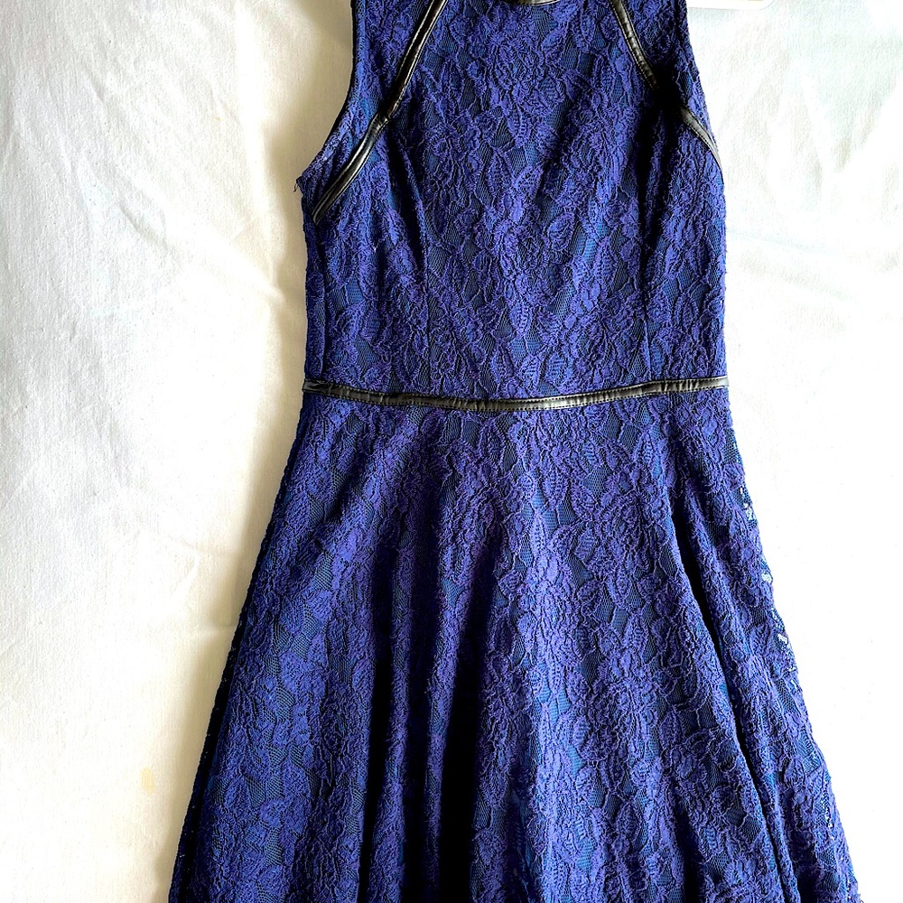 Navy blue lace dress